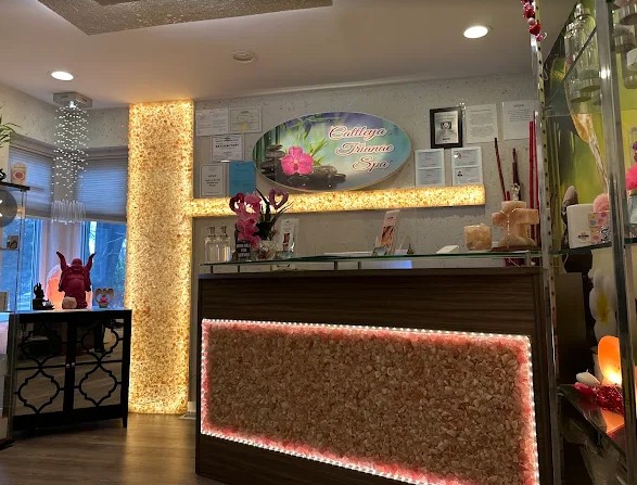 Reception area inside Cattleya Trianae Spa